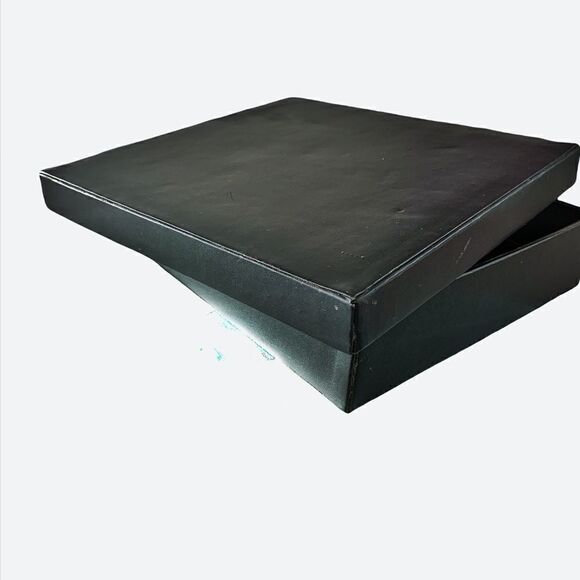 Black leatherette watch jewelry case suede lined 11”x12”x3” 9 compartments 4 DAD - Picture 4 of 8